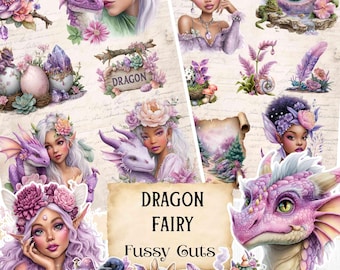 Dragon Junk Journal Kit: Shabby Chic Ephemera, Tags, Labels (Digital Download)
