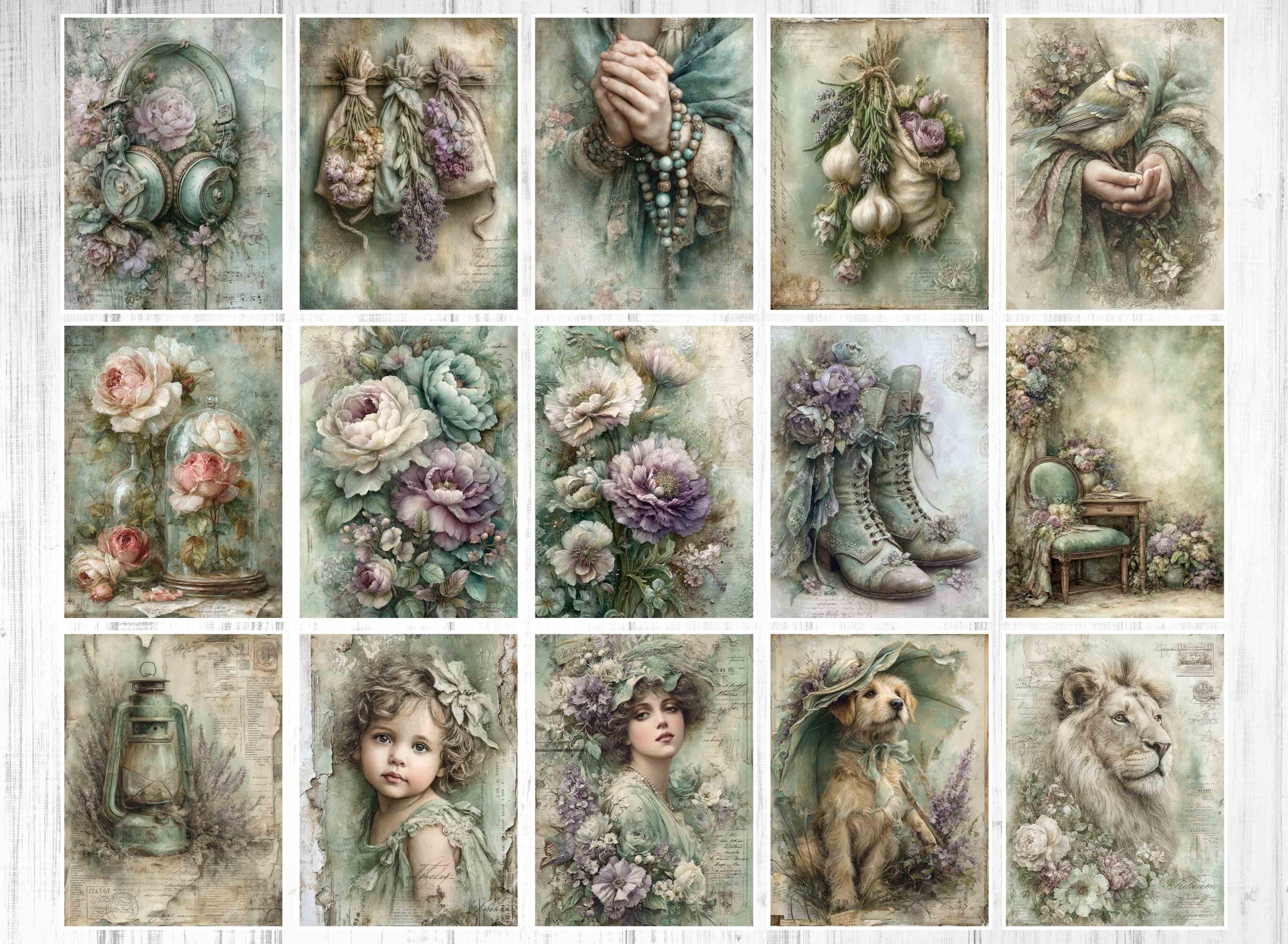 Stamperia Victorian Junk Journal Kit: Shabby Chic Printable (digital ...