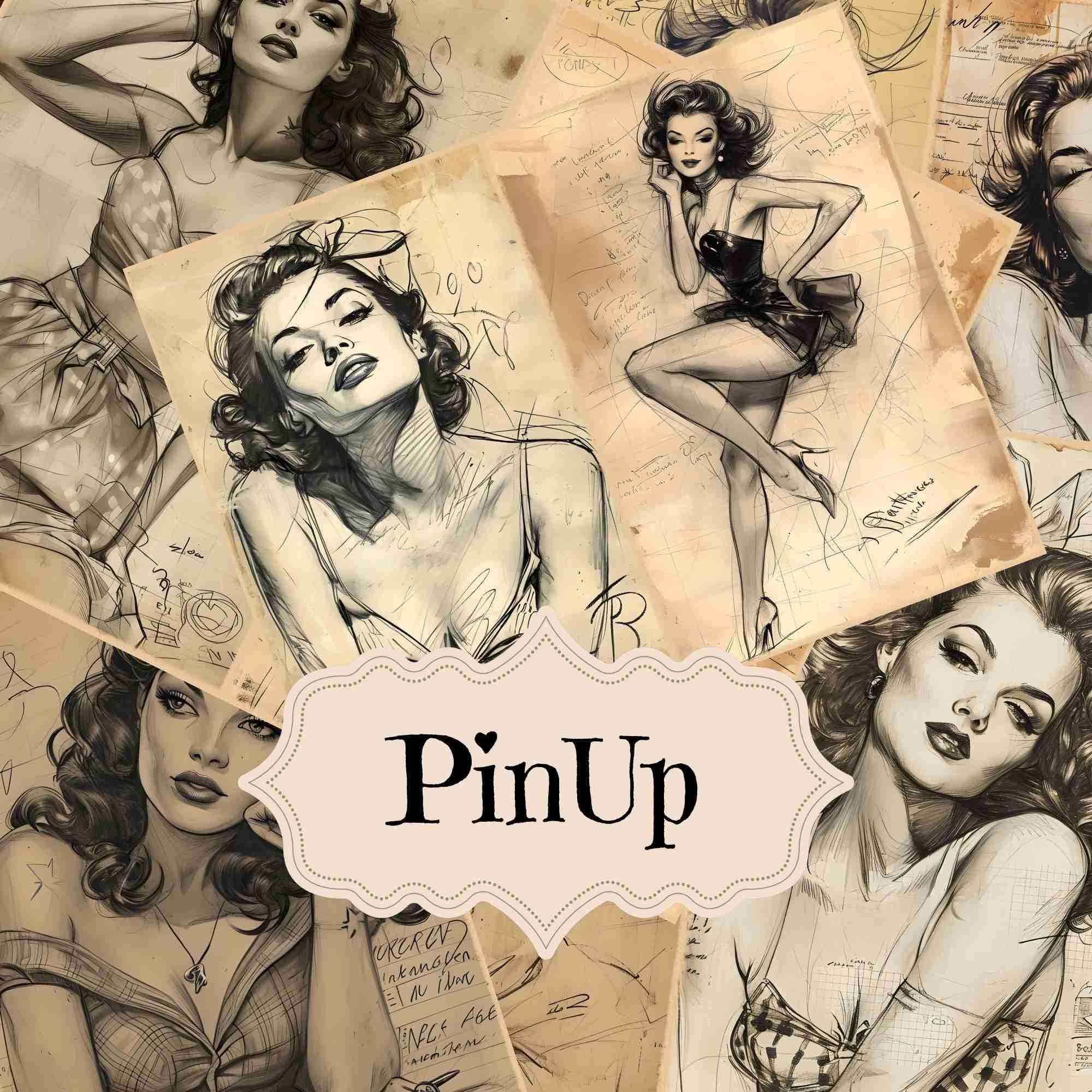 Lot De 6 Autocollants Talons Pare-chocs – Nez Militaires Pin Up Vintage USA