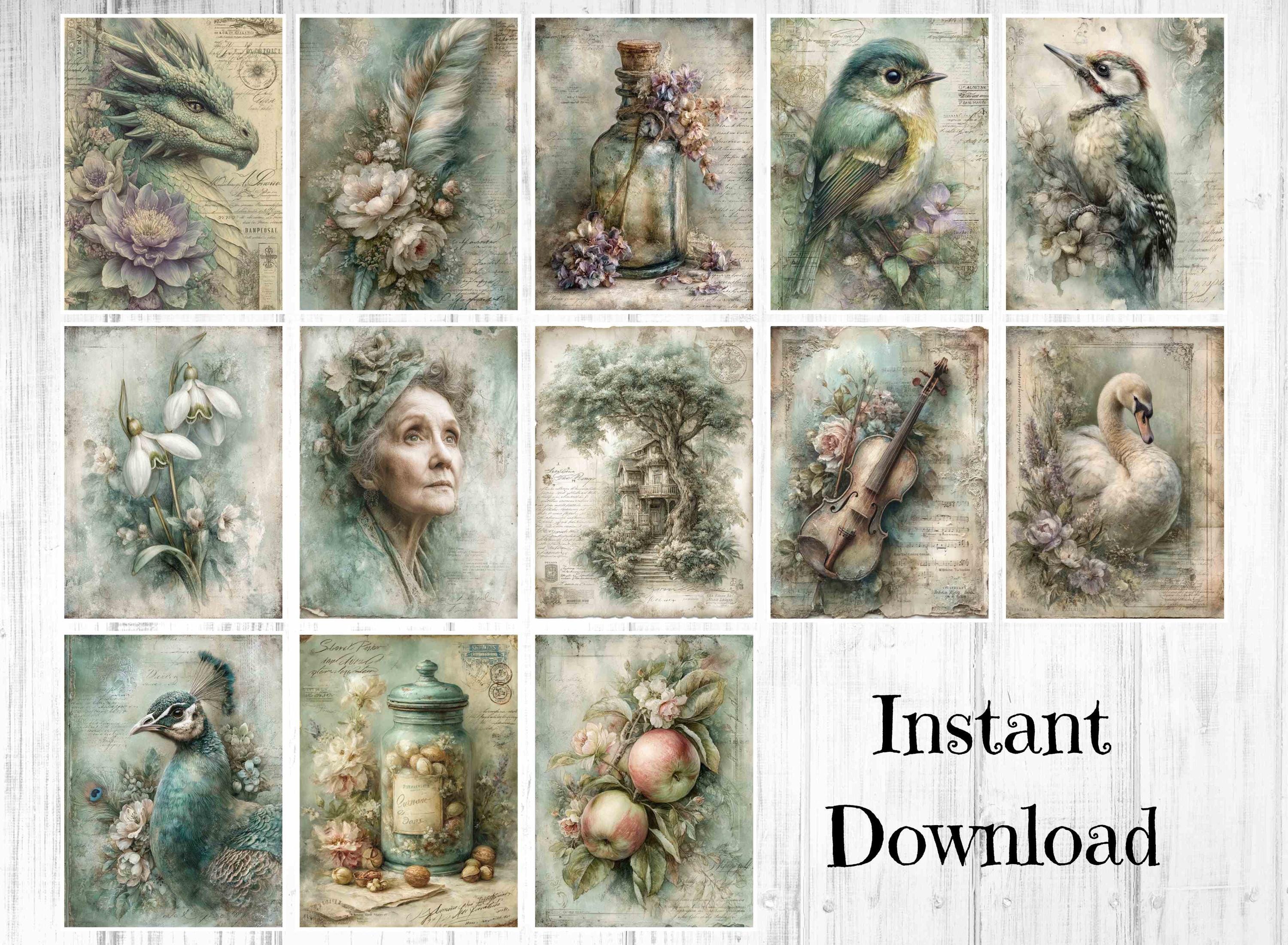 Stamperia Victorian Junk Journal Kit: Shabby Chic Printable (digital ...