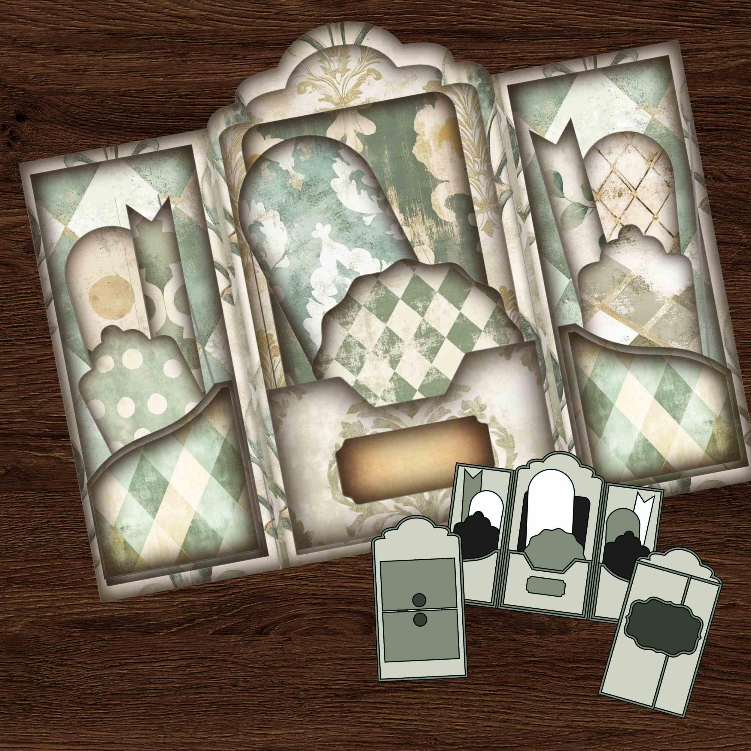 Classic Ephemera Vintage Junk Journal Kit Scrapbook Folio Digital ...