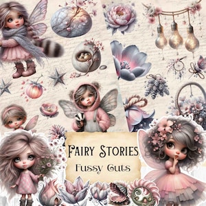 Fournitures pour le journal des fées printanières, album de fées fantastiques, imprimable forêt, coupes difficiles, fée shabby chic, fée des forêts éphémères
