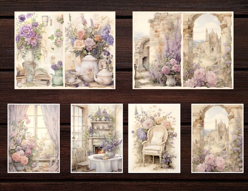 Purple Petals Galore: Unleash your creativity with a supplies collection that celebrates the enchanting allure of purple flowers.