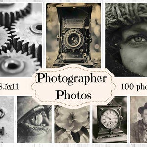 Gran paquete de fotos Suministros para diario basura Álbum de recortes para fotógrafos Páginas imprimibles Fotos en técnica mixta Fondos para fotógrafos Shabby Chic