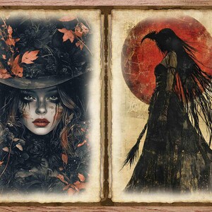 Voodoo Witch Junk Journal Pages: Shabby Chic Scrapbook (digital ...