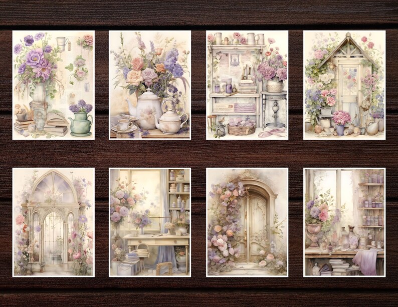 Printable Panache: Elevate your creativity with this printable paper set, carefully curated for a touch of vintage sophistication.