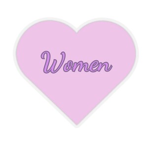 Pegatina Corazón de mujer