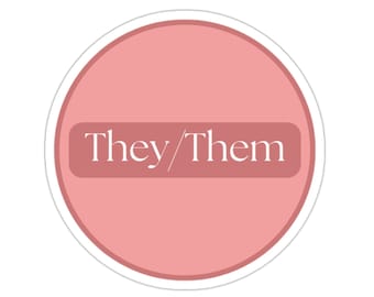 They/Them Pronoun Sticker