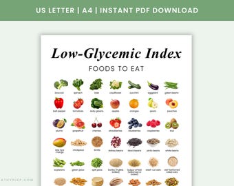 Low Glycemic Index Food Chart | Diabetic Diet Guide (PDF)