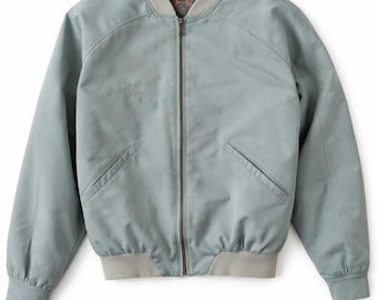 Oversized Vintage Bomber Jacket Blue 90s Retro Luhta Jacket Women’s L Streetwear Polyester Lightweight Jacket