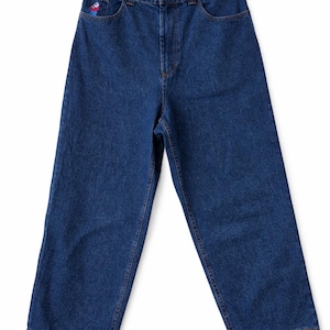Big Boy Blue Jeans Style Années 90 Denim Pants Streetwear Skater Jeans Hommes Regular Fit Coton Style vintage Taille L