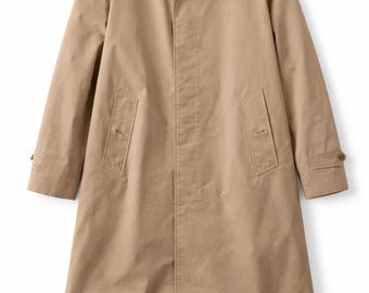 Trench coat oversize marrone chiaro di Burberrys – Giacca classica firmata in misto cotone