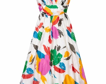 Vera Mont White Maxi Dress Elegant 90s Formal Dress Y2K Evening Gown Vintage Style Women S