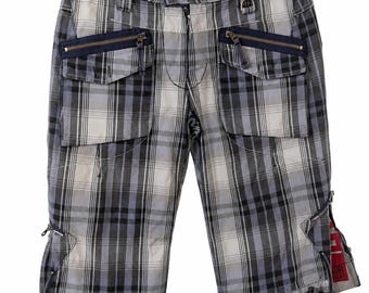 Vintage Marithe Francois Girbaud Check Cargo Shorts Men's L Y2K Bermuda