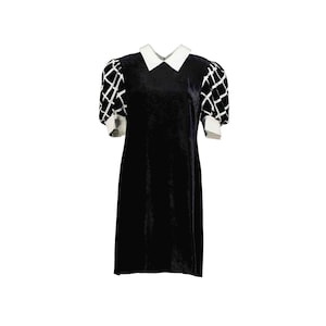Escada Women&#39;s Velvet Puff Sleeve Dress