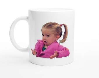 Taza Meme - No sé niña - Imagen mejorada por IA