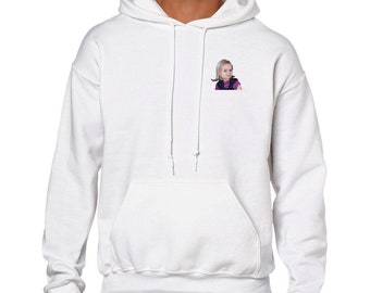 Sudadera con capucha Meme - Chloe con ojo lateral - Imagen mejorada por IA