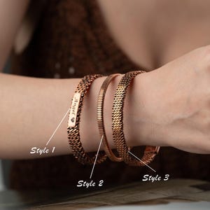 Handmade Copper Cuff Bracelet: Engraved, Healing Jewelry