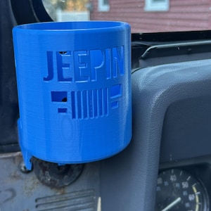Portavasos personalizado para Jeep YJ: soporte para parabrisas