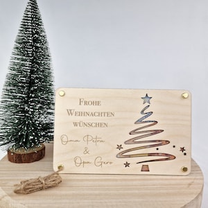 Weihnachten Geldgeschenk | Weihnachtsgeschenk Holz | Geldgeschenk Weihnachten | Weihnachtskarte | Holzkarte | Geld verschenken Weihnachten