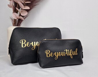 Cosmetic bag personalized with name | Make-up bag personalized | personalized toiletry bag | Make-up bag with name