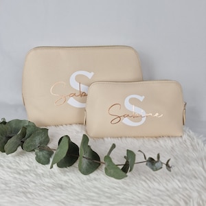 Personalisierte Kosmetiktasche | Geschenk für Freundin | Schwester |  Kollegin | Make-up Tasche mit Namen