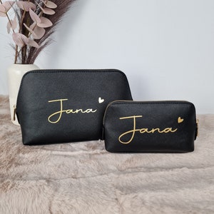 Cosmetic bag personalized with name Toiletry bag personalized Gift girlfriend sister Birthday image 4