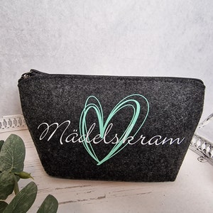 Kosmetiktasche personalisiert | Schminktasche personalisiert | Mädelskram | Kulturtasche personalisiert | Mädchen Tasche | Mädchen Geschenk