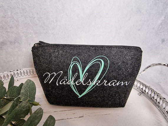 Kosmetiktasche personalisiert | Schminktasche personalisiert | Mädelskram | Kulturtasche personalisiert | Mädchen Tasche | Mädchen Geschenk