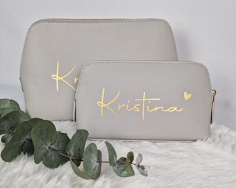 Kosmetiktasche personalisiert mit Namen | Kulturtasche personalisiert | Geschenk | Freundin | Schwester |  Geburtstag