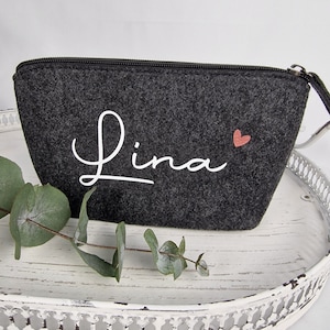 Kosmetiktasche personalisiert | Filztasche personalisiert | Schminktasche personalisiert  | personalisiertes Geschenk | Geschenk Freundin
