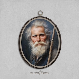 Old World Blue Fine Art Print, Painterly Portrait, Old Master Blue Tones, Classic European Wall Decor, Vintage Art Print, Blue Decor