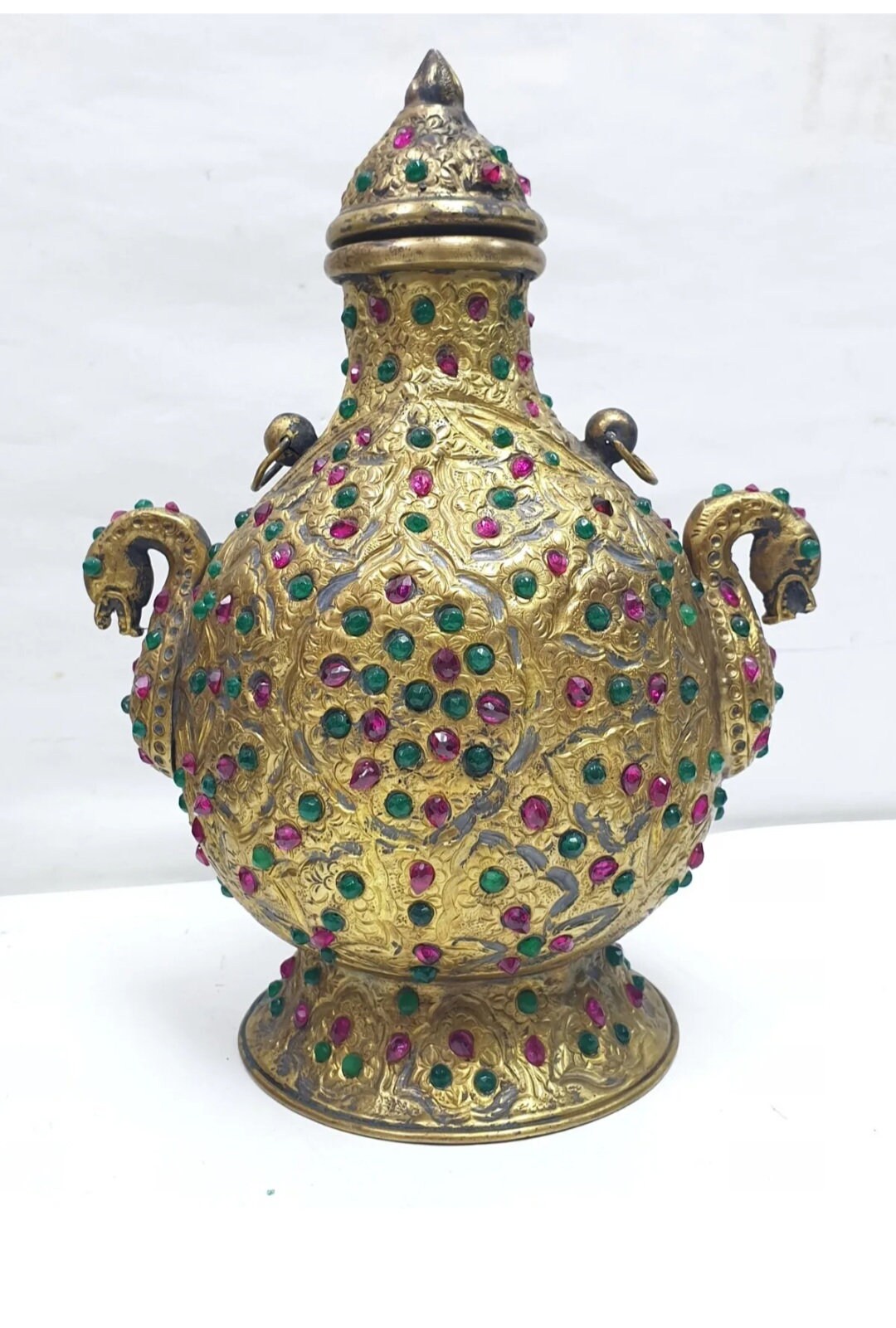 Islamic Bronze Over Gold Plated Ottoman Authentic Antique Vase Etsy