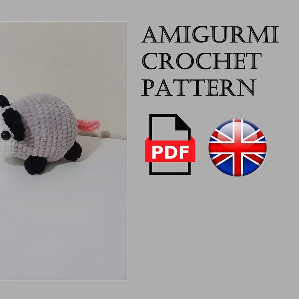 Possum Amigurumi Crochet Pattern