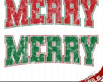 Wesołych Świąt Png Svg | Wesoły Uniwersytecki | Koszulka świąteczna z nadrukiem Png | Koszulka świąteczna Uniwersytecka | Vintage Merry Png | Sublimowana pończocha