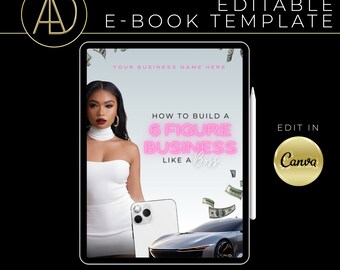 Ebook Cover Template | Canva Editable Lash Business Beauty Business Ebook Cover Design | Editable Front Cover Design