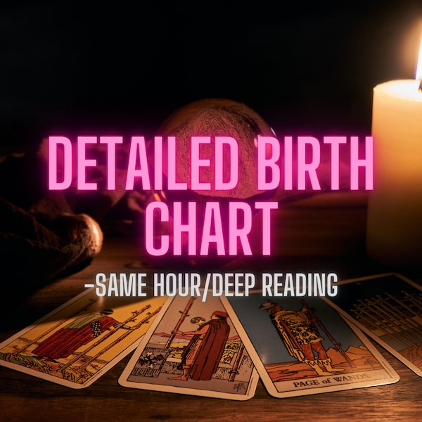 Birth Chart Reading,Tarot Reading,Same Hour Psychic Tarot Reading, Birth Chart Report, Natal Chart Analysis,Oracle card,Oracle Reading