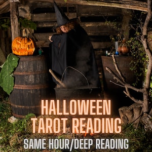 Lecture de cartes de tarot d'Halloween, lecture psychique de cartes de tarot à la même heure, lecture profonde, lecture karmique, lecture de tarot, lecture psychique