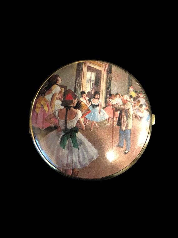 Vintage Double Sided Compact Case with Ballerina