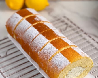 The Original Japanese Floating Cloud Cake Roll  With Yuzu and White Chocolate Cream Filling