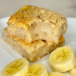 Vegan Banana Mochi Cake Bar Organic