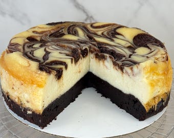 Brownie Cheesecake With Chocolate Swirl (6 Inch)