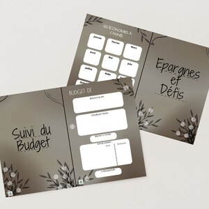 Budget monitoring A5 format to print and cut (pdf)