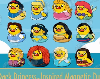 12er-Pack Prinzessinnen-inspirierte magnetische Enten für Pixie Dust und Fisch-Extender-Spaß!