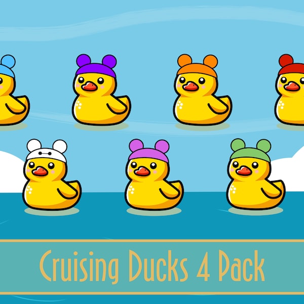 Disney Cruising Ducks Mystery Pack: Set of 4 Rubber Duck Magnets for Pixie Dust and Fish Extender Fun!