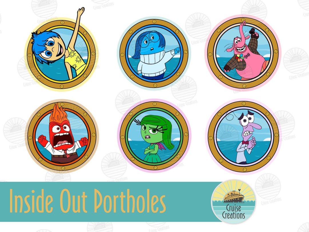 Customisable Inside Out Porthole Magnets for Cruise Door - Etsy