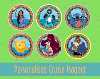 Anpassbare Charakter Bullauge Magnete für Cruise Door