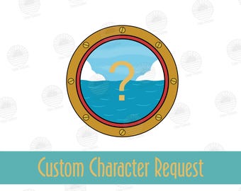 Solicitud de imán de ojo de buey con personaje personalizado