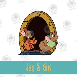 Disney Cruise Line Door Magnet Porthole Jaq & Gus