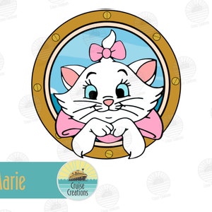 Customisable Character Porthole Magnets for Cruise Door Marie